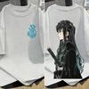 Demon Slayer Anime Printed Men and Women Oversized Tshirt Couple Street Fashion Summer Casual Parent Child Top Harajuku Y2K