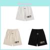 Shorts de Algodão Vintage com Cordão Fear Of God Fog Temporada 8 Para Adolescentes Casuais