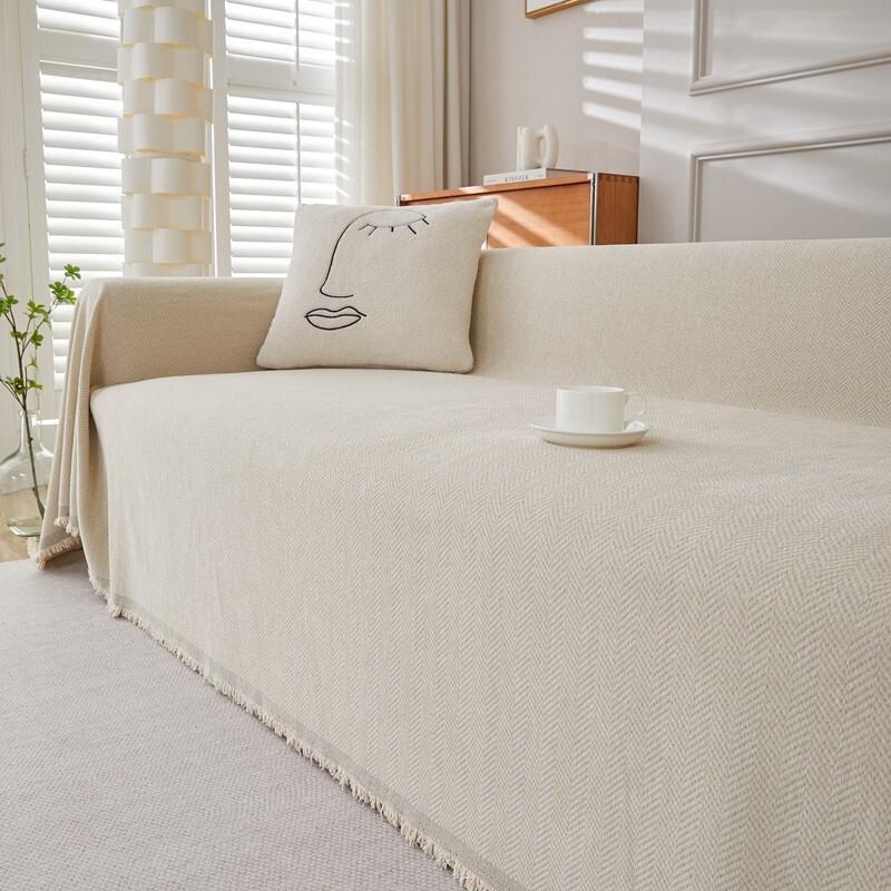 Modern Chenille Sofa Towel Cover Simplicity Thickened Anti Slip Sofa Cover Cloth