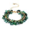 Geometric Crystal Beaded Hand Chain With Multicolor Stones For Travel Souvenir