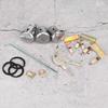 Door Trunk Key Kit, Iron Door Lock Cylinder 654394765282 Replacement Door Lock Set with Keys and Washers for Various Vehicles