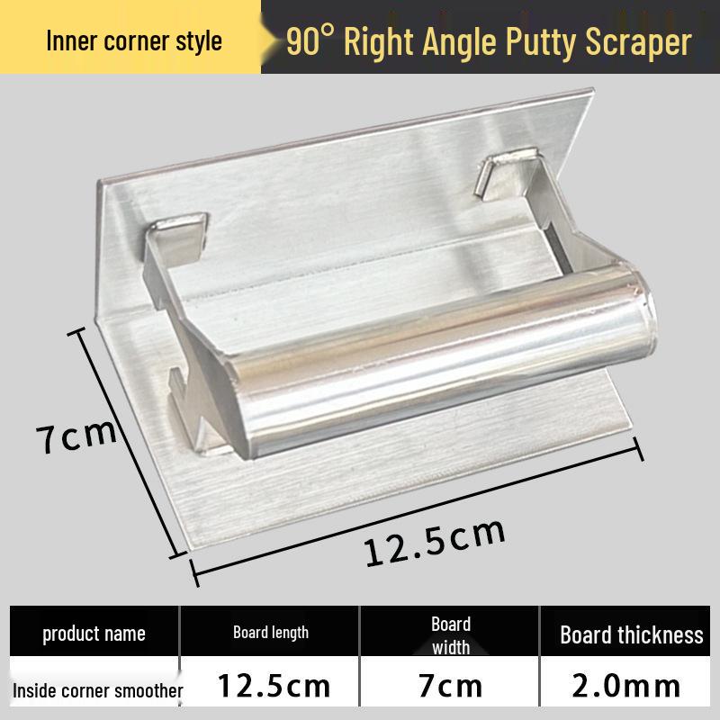 Угловая кельма для штукатурки Yin Yang из нержавеющей стали для бетона: Круглая и угловая шпатель-скребок для шпатлевки