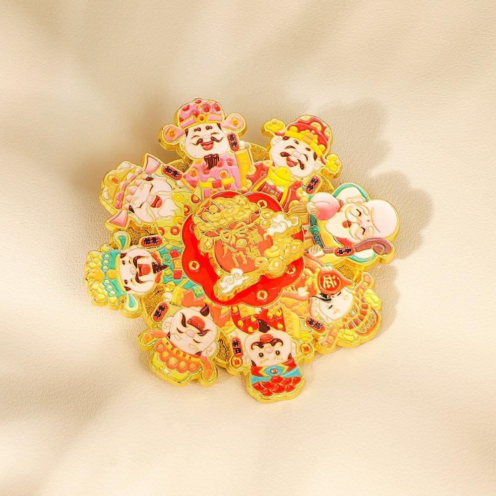 Rotatable Turntable Refrigerator Magnets Chinese Refrigerator Sticker  Home Kitchen Decoration