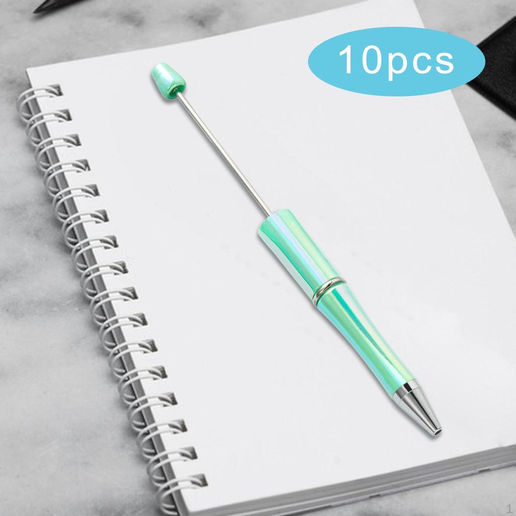 10x Beadable Pen Rollerball Creative for Office Supplies School Students Violet