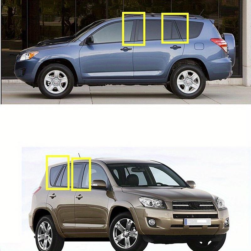 Glänzend Schwarz Fenster Tür Säule B C Säulenverkleidung Zierleiste für Toyota RAV4 XA30 2006 2007 2008-2012 Dekorationsaufkleber Styling