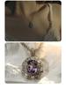 S925 Sterlingsilber Gelber Amethyst Edelsteinring & Damenanhänger mit hohem Karat
