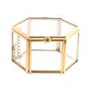 Hexagon Geometric Hexagonal Ring Box Glass Jewelry Storage Box  Jewelry Organizer