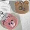 Adorable Plush Bear Coin Purse Soft Cashmere Change Pouch Cute Small Gift Wholesale