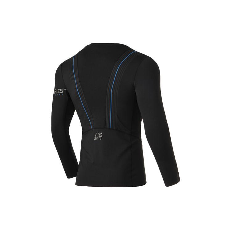 Li Ning Mesh Tight Training Fitness Wear Men tops Standard-Black AUDQ069-1