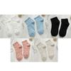 5 párů krátkých ponožek krémového stylu pro ženy prodyšné savé sportovní ponožky japonské bonbónové barvy dívčí kotníkové ponožky
