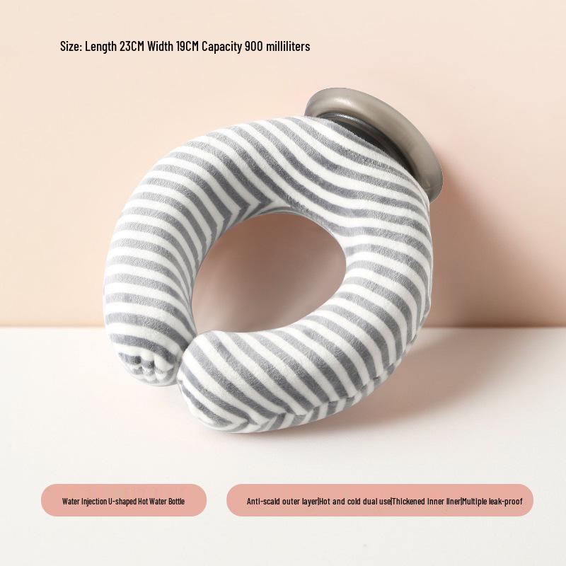 Compact Neck Water Injection Warm Bag: Hot/Cold Compress for Cervical Spine Relief