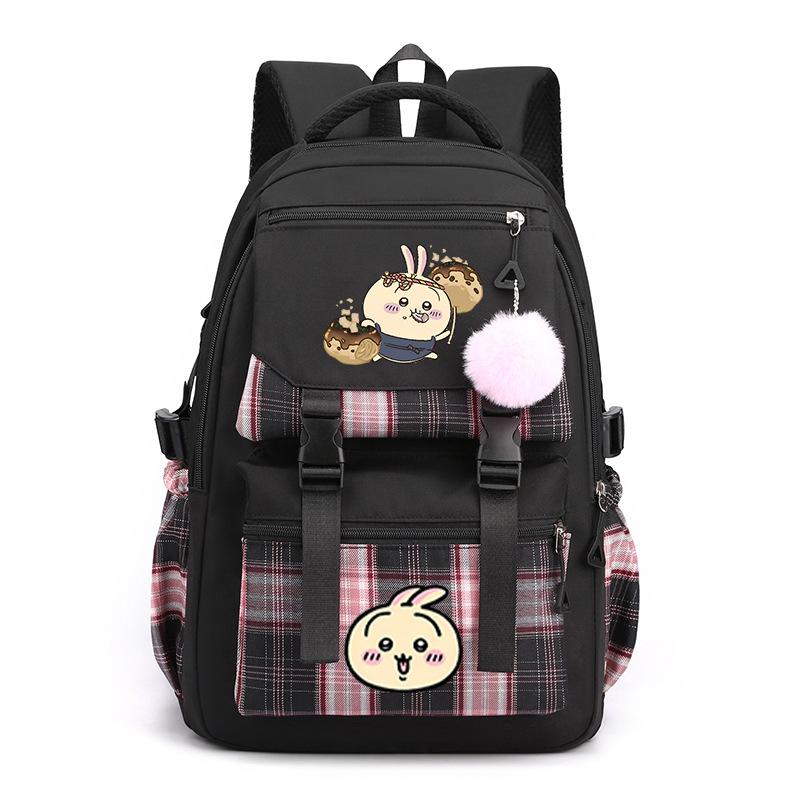 Jiikawa Wow School Bag New Chiikawa Girls Backpack for Primary and Secondary School Students Cute College Style Backpack
