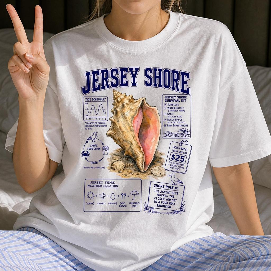 Funny Jersey Shore Shirt - Retro Outdoor Recreation Gift - Sarcastic Jersey Shore Clothing