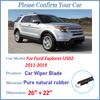 Car Front Wiper Blades For Ford Explorer Accessories U502 2011 2012- Durable Windshield Windscreen Wipers Blades Strip Tools