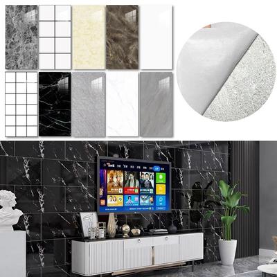 Moisture-proof Imitation Ceramic Tile Floor Stickers Wall Sticker Wallpaper Self-adhesive 3D Wall Decoration Bathroom Bedroom