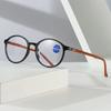 Fashion Retro Oval Frame Reading Glasses Women Anti-blue Light Eye Protection Presbyopia Eyeglasses Ultra-light Readers Eyewear