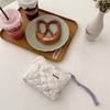 Small fresh floral quilted cotton change bag cute mini portable travel port red envelope storage card bag