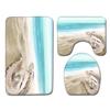 Shell Bathroom Floor Mat Toilet Three-Piece Set