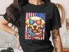 Patriotic Golden Retriever T-Shirt, American Flag Dog Tee, 4th of July USA Puppy Lover Gift, Summer Independence Day Shirt