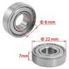 20/10pcs Ball Bearings 608zz/608rs ABEC-9/7 Miniature Bearings Deep Groove Inline Roller Bearing Carbon Steel for Skateboard