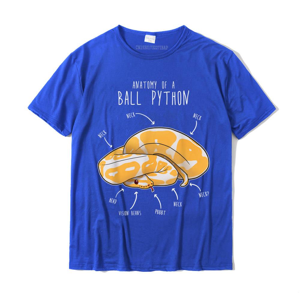 Anatomy Of An Albino Ball Python Funny Reptile Snake Lover TShirt Fashionable Male T Shirt Casual T Shirts Cotton Normal
