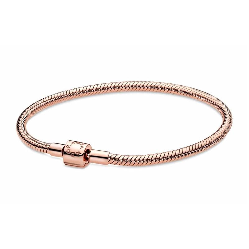 Pandora Moments series daisy chain buckle snake bone chain temperament fashion bracelet women s style 588781c00 золотой