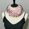 Elegant Ruffled Lace Fake Collar Layered Clown Neck Collar Tie Cosplay Costumes Accessories Sweet Detachable Collar Shawl Wrap