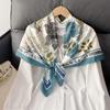 Korean Japanese Sweet Floral Square Scarf Women Summer Decorative Neck Scarf