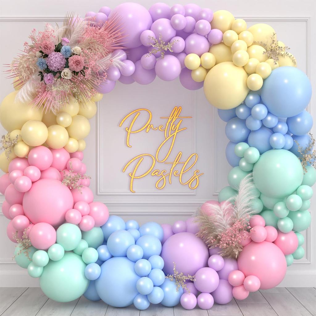 Buntes Macaron Luftballons Girlande Bogen Kit Hochzeit Geburtstagsfeier Deko Kindergeburtstag Hochzeitszubehör Latexballon Babyparty