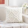 Modern Simple Pillow Cover Knitted Plush Pillow Cover Core-Free Office Sofa Waist Pillow Bed Head Cushion Premium