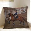 Pillow Cover Equestrian  Kawaii Pillow Case For Sofa Car Home Decor Pillowcases