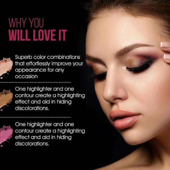 Colors Queen Pro HD Eyeshadow Palette with Contour & Highlighter | 17 Highly Pigmented & Blendable Shades(Pro HD, Multicolor - 02)