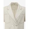 Cc Collect Half Sleeve Color Stitched Crop Jacket C262msf135