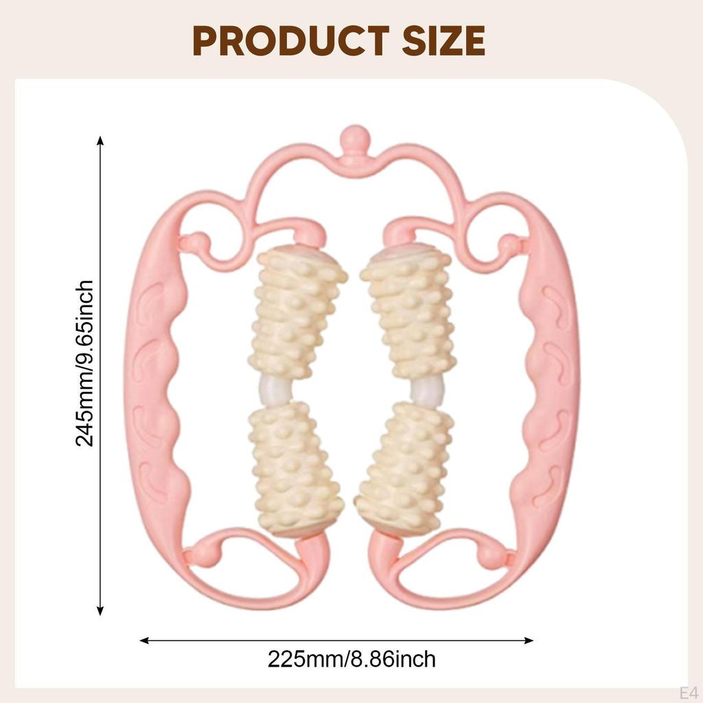 Hand Held Cellulite Massage Roller Deep Tissue Gift Manual Fascia Tool for Gym Workout