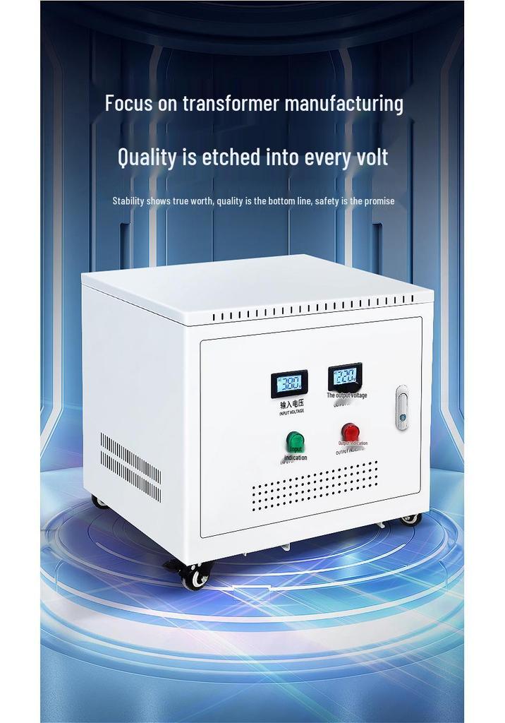 Three-Phase 100kVA Dry Isolation Transformer 440V/415V to 380V/220V, 660V Step-Up/Down Output
