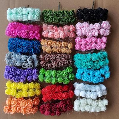 2,5 Zoll Gaze-Spitzenrosenschaum und Trockenblumen für Hochzeitsgeschenkboxen, geflochtene Kränze und Accessoires.