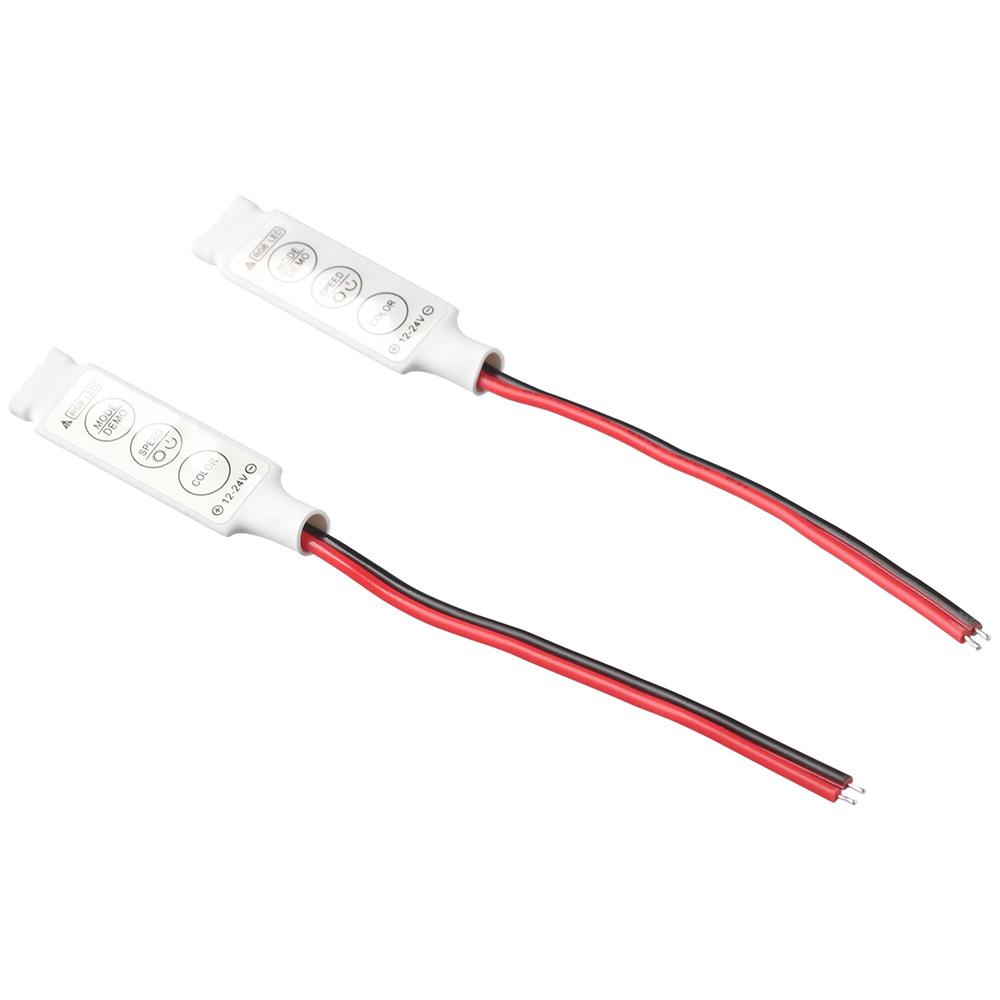 

5 шт. пластиковый 4-контактный мини-диммер RGB LED электрик