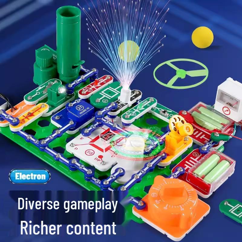 Children's Science Experiment Kit: Electronic Building Blocks & Circuit Toy Set