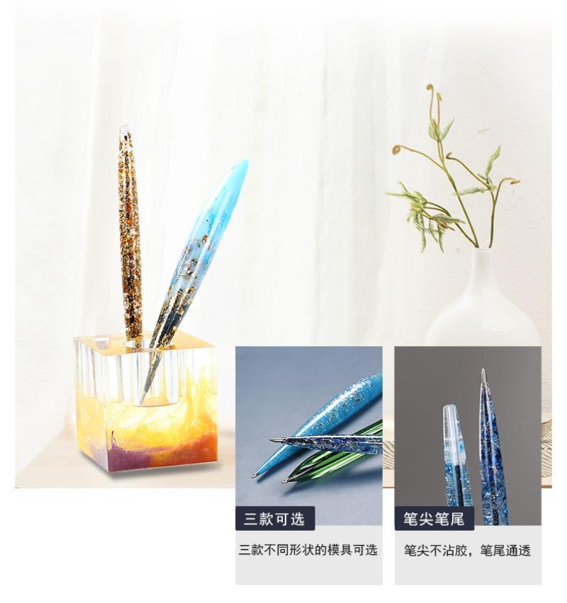 Ballpoint pen silicone mold crystal dropper DIY creative material