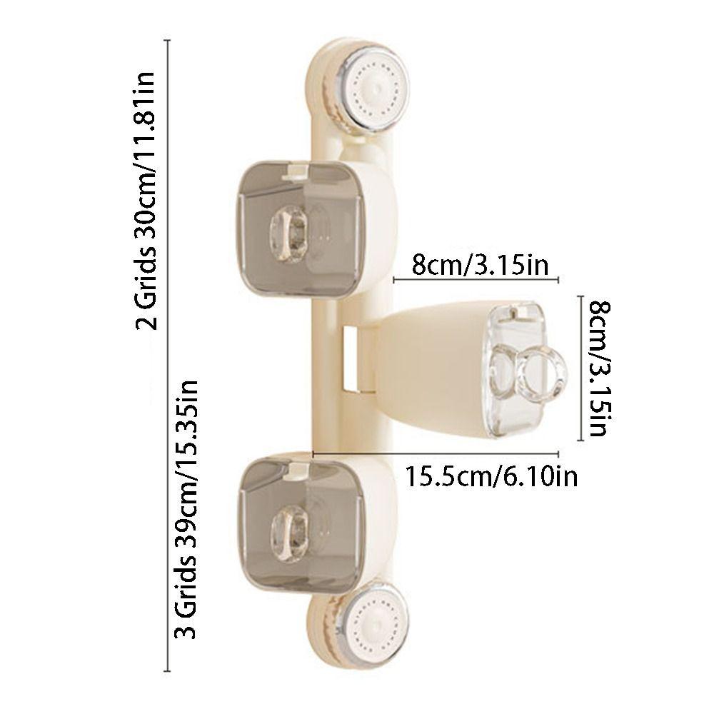 Punch Free Wall Mounted Condiment Container 2/3 Grids Condiment Storage Rack Seasoning Jar Salt