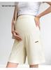 Summer Maternity Support Capris: High Elastic, Non-Slip, Loose Fit