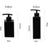 1Pc Matte Black Soap Dispenser, Stainless Steel Bathroom Hand Soap Pump Dispenser Refillable Countertop Lotion Bottle for Kitchen and Bathroom