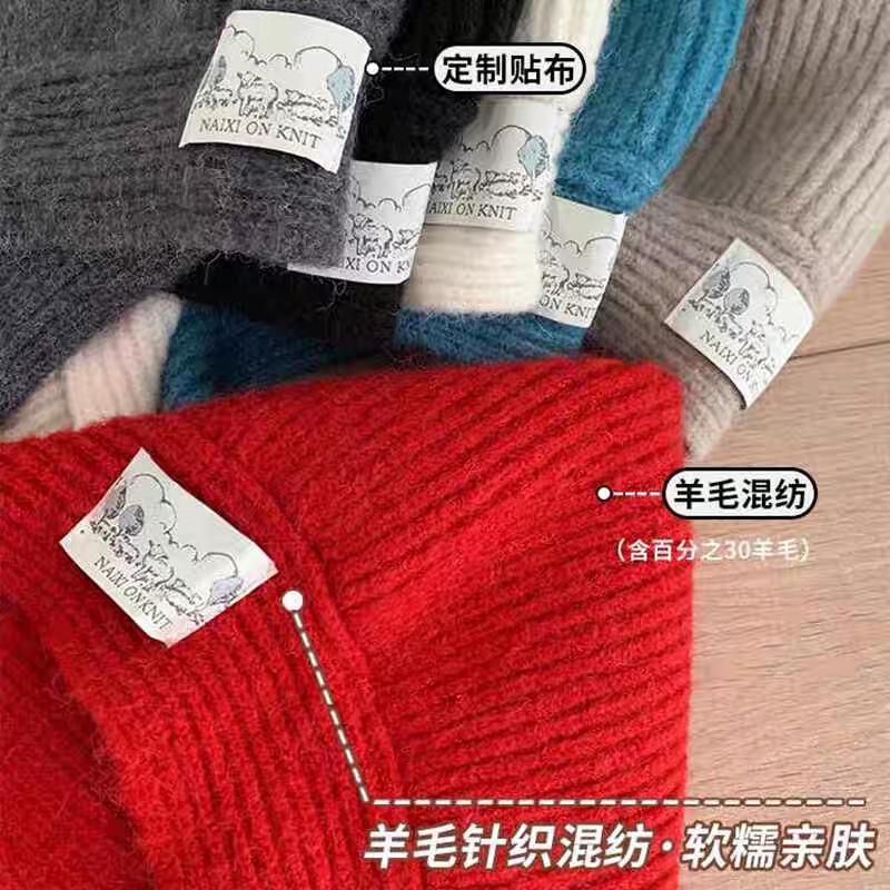 Balaclava hat for women, small face in autumn and winter, cold-proof and warm hat, scarf and neck integrated wool hat, ear protection hat