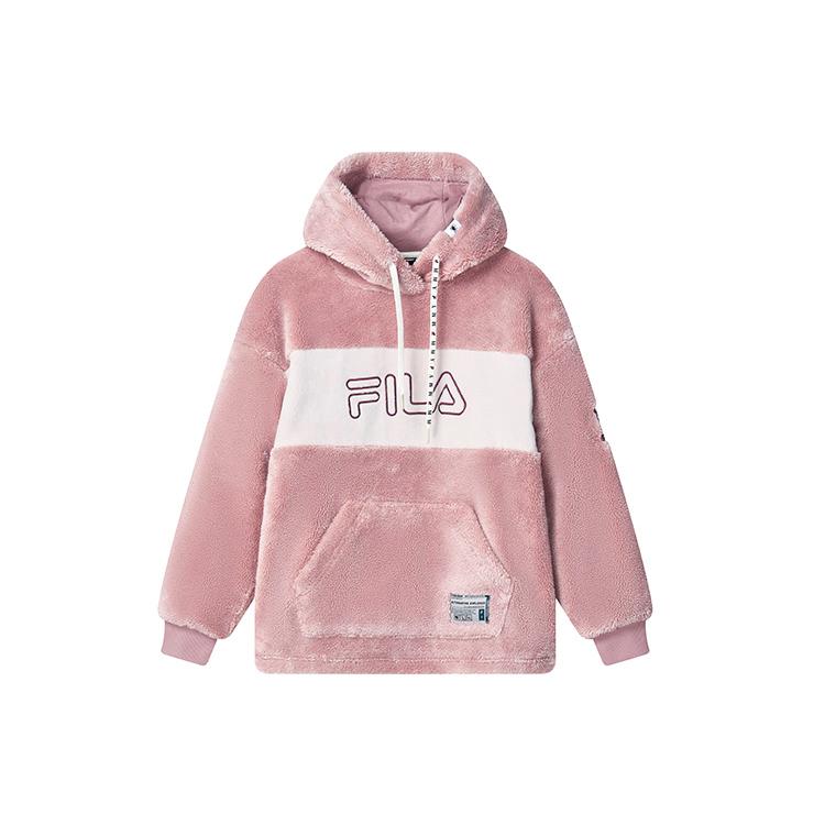 

New FILA x MIHARA YASUHIRO Sweatshirt Women s Light Purple Red F11W243203F-PK XL