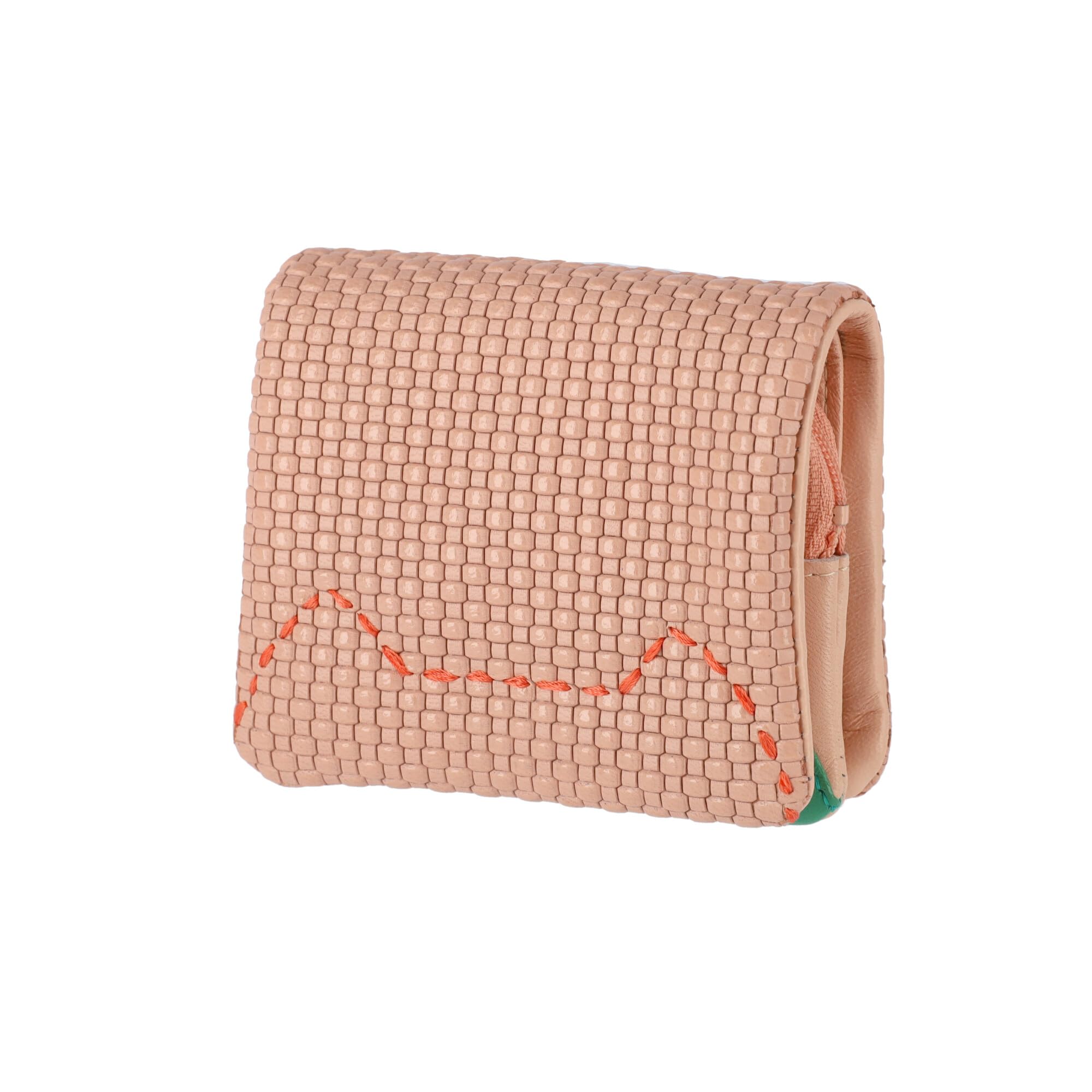 Мини-портмоне Tsumori Chisato с тиснением-сеткой, складное вдвое