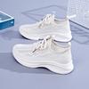 Flying Woven Women's Shoes Spring New Mesh Breathable Outdoor Comfortable Simple Lightweight Platform Sports Shoes