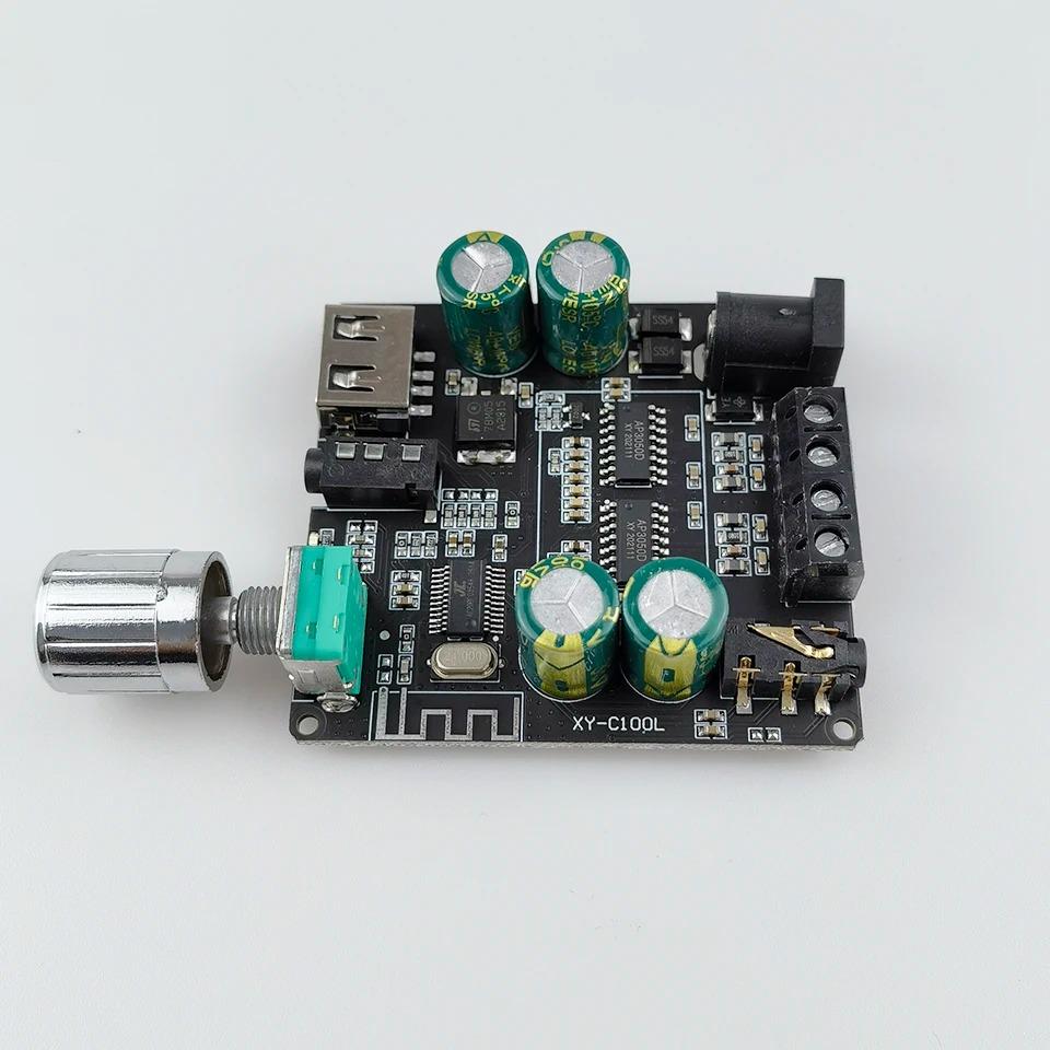 2*100W Bluetooth 5.0 Digital Power Amplifier Board AUX Speaker 2.0 CH Stereo Home Music Wireless Module Audio AMP