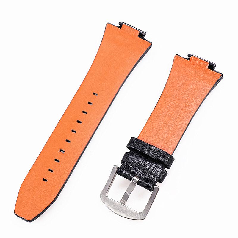 27mmx15Convex mouth For Seiko Sportura SNL029P2-SNL021P1 SNL595P2 SNL017P1 Leather Watch Strap Men's Watchband Bracelet Belt