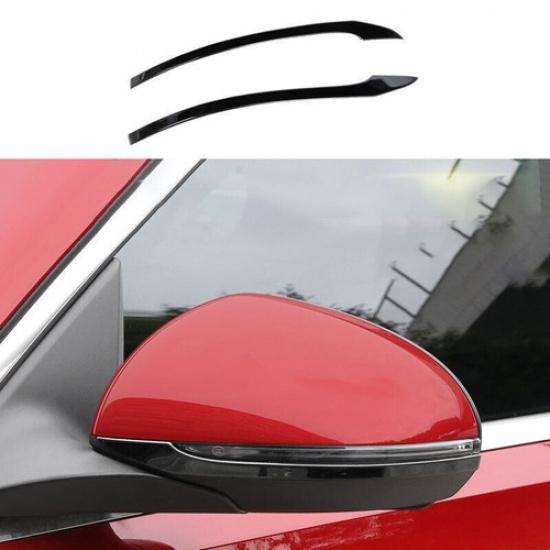 For Benz GLC X254 -2024 Black Steel Exterior Rear View Mirror Strip Trim 2X