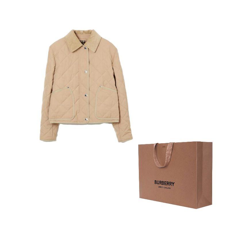 Burberry FW23 Puffer Jacket Regular Fit Women's Umber 80785201
